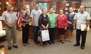 Courtesy call on Guam Governor the Honorable Lourdes Leon Guererro, July 19, 2019