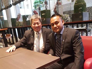 Mr. Watanabe and Mr. Joseph at the 2018 Captive Seminar